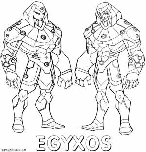 Раскраски герои египтуса