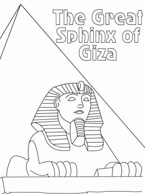 Раскраски Сфинкс египет