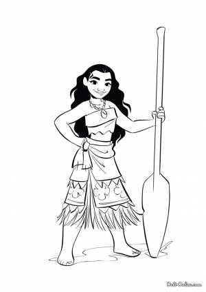 Раскраска Моана