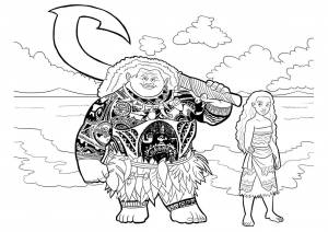 Раскраски Моана