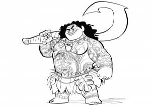 раскраска мауи