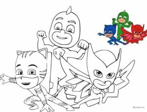 Раскраски Герои в масках