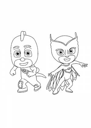 Раскраски Герои в масках