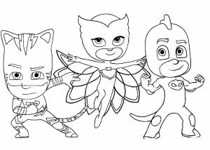 Раскраски Герои в масках