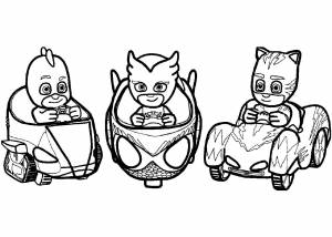 Раскраски Герои в масках