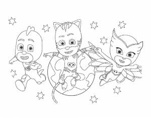 Раскраска Герои В Масках