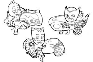 Раскраски Герои в масках