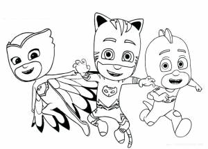 Раскраски Герои в масках