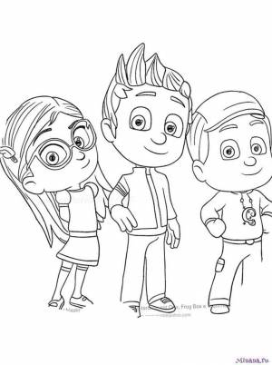 Раскраска герои в масках 6