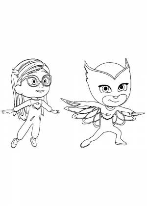 Раскраски Герои в масках