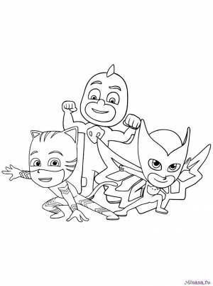 Раскраска герои в масках