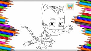 Как нарисовать Кэт Боя из мультика Герои в масках