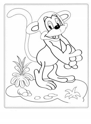 Раскраска Мама для Мамонтенка