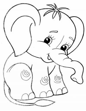 Раскраска мама для мамонтенка