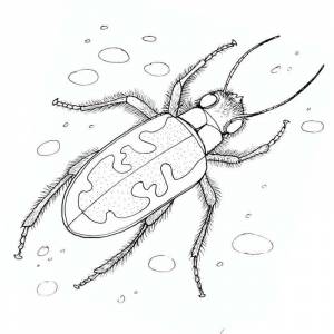 Раскраска жук скакун