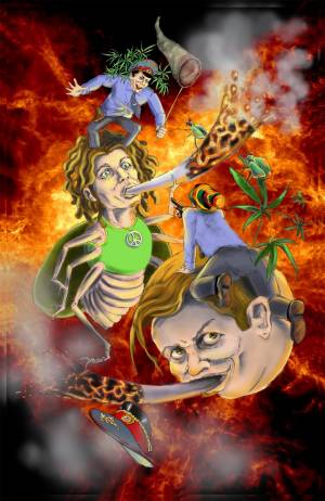 Иллюстрация Виктор Пелевин amp;Жизнь насекомыхamp; в стиле