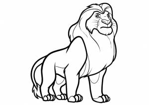 Раскраска Муфаса