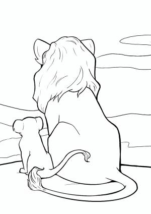 Раскраски Король Лев