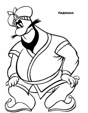 Раскраска Маленький Мук