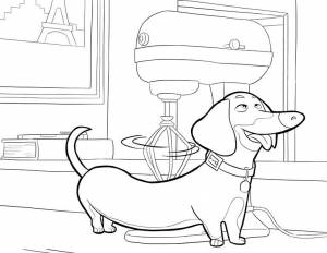 Такса Бадди из мультфильма