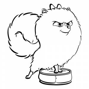 Раскраска Гиджет из Тайная жизнь домашних животных 2