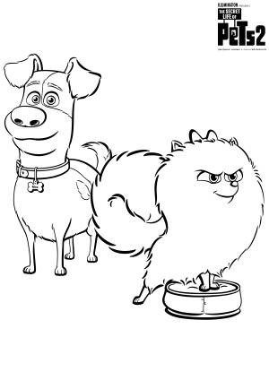 Раскраска Макс и Гиджет