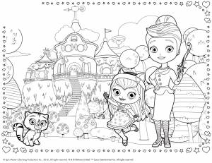 Раскраска Литтл Чармерс Чармвилль, Хэйзел с Мамой