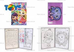 Раскраска Литтл Чармерс наклей и раскрась по образцу