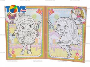 Раскраска Литтл Чармерс 126 наклеек, цветный фон, 10 листов