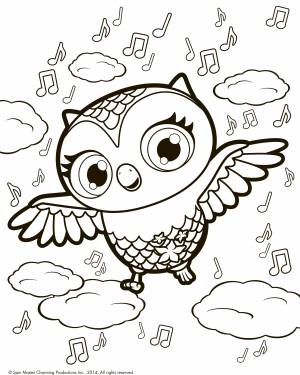 Сова Требл раскраска