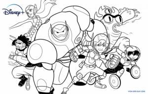 Раскраска Город героев