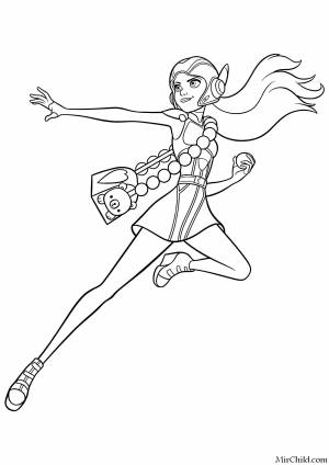 Раскраски мультфильм, Раскраска Мультфильм город героев город героев