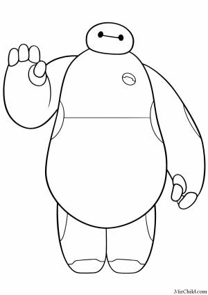 Раскраски Раскраска Мультфильм город героев город героев