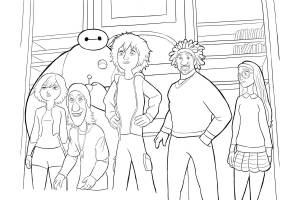 Раскраски Город героев