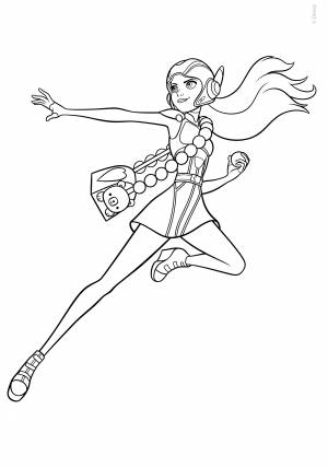 Раскраска Город Героев Хани Лемон