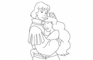 Odette Swan Princess Coloring Page