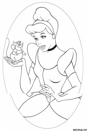 Раскраска Принцесса Лебедь