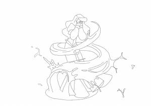 Раскраска Принцесса Лебедь