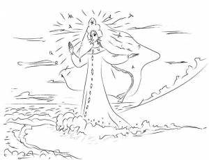 Раскраска Принцесса Лебедь