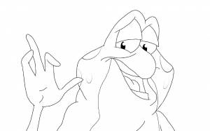 Раскраска Принцесса Лебедь