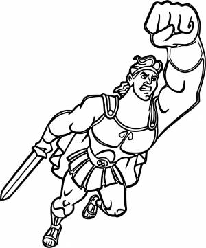 Геркулес раскраска