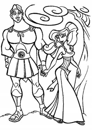 Геркулес раскраска