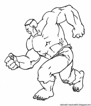 Силач раскраска для детей