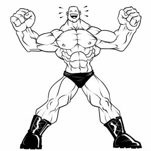 Силач раскраска для детей