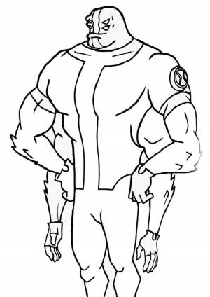 Раскраски, силач
