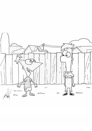 DataLife Engine > Версия для печати > Финес и ферб раскраска