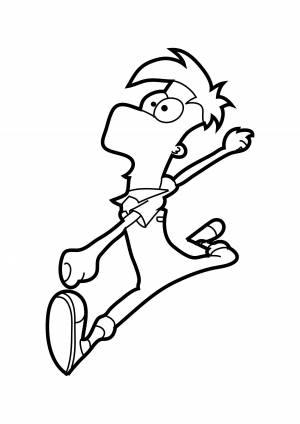 Раскраски Финес и Ферб