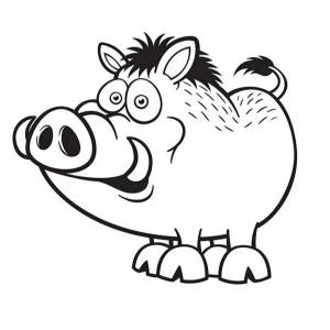 Раскраски Кабанчик