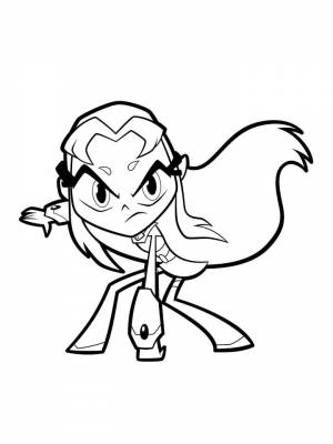 Раскраски Юные Титаны   в формате