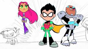 Раскрашиваем Юные Титаны Вперёд Мультгерои Волшебная Раскраска для маленьких